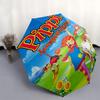 Pippi Longstocking, Monkey Automatic Opening and Closing umbrella, Compact Travel Umbrella, Lightweight and Portable, Suitable for Beach Com
