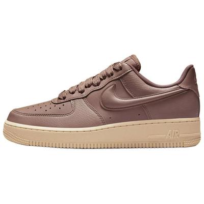 Кроссовки женские Air Force 1 07 Mink Brown Puffy Swoosh светло-хаки черного цвета HF2014-200