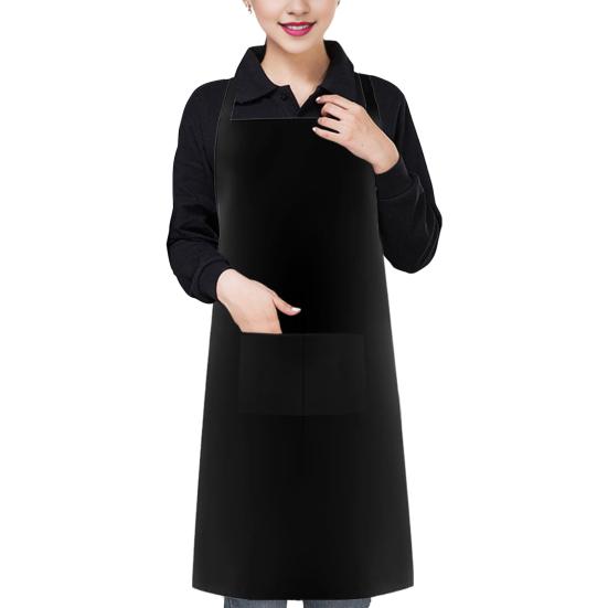 2 шт., водонепроницаемый комплект кухонных фартуков с 2 карманами для мужчин и женщин, маслостойкие кухонные фартуки-нагрудники для поваров-художников