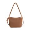 Monochromatic Pleated Women's Bags Simple Versatile Shoulder Bags PU Leather Women's Square Crossbody Bags with Shoulder Strap  New