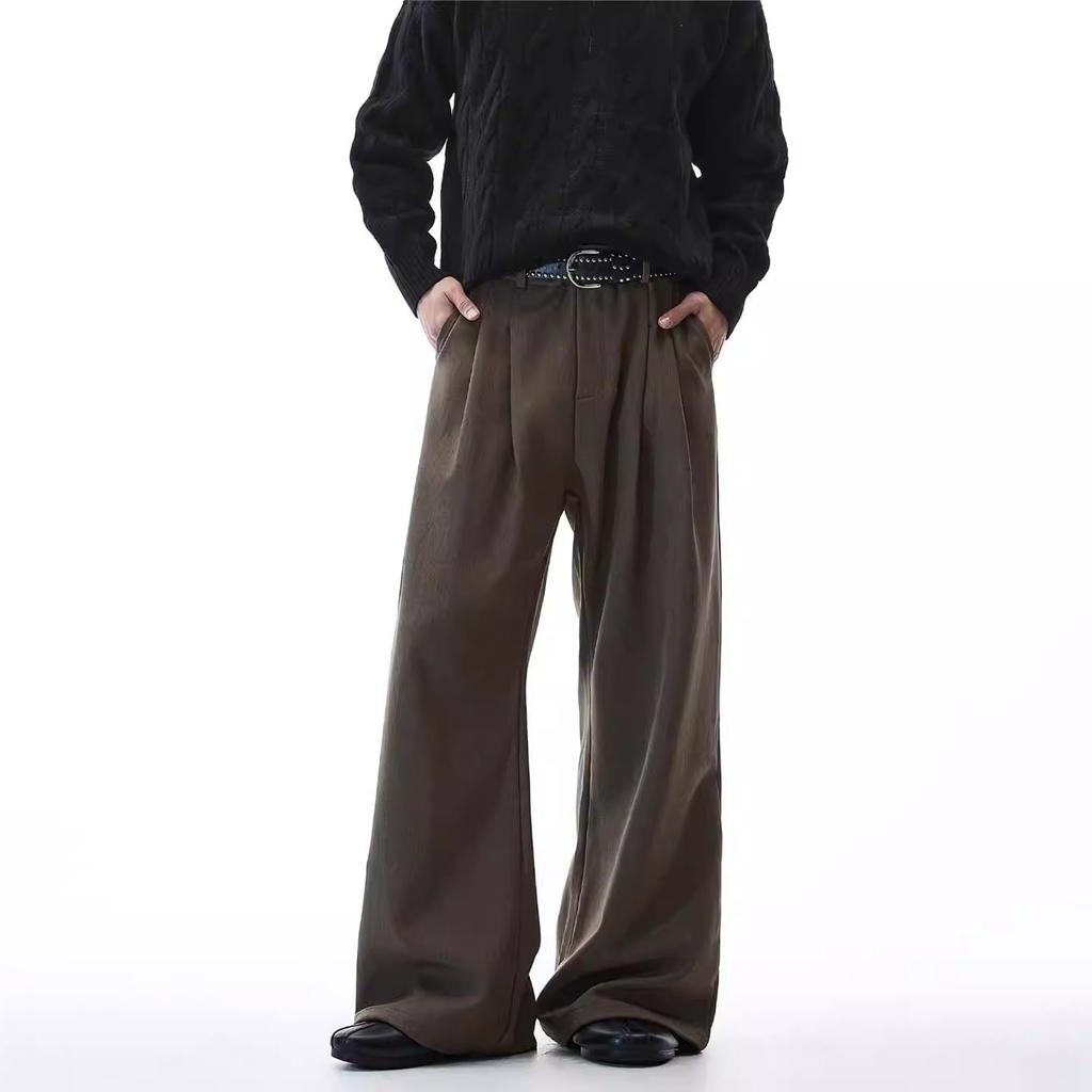 Американский cleanfit high street скимитар свисающие брюки мужские весна нишевый модный бренд повседневные свободные прямые брюки