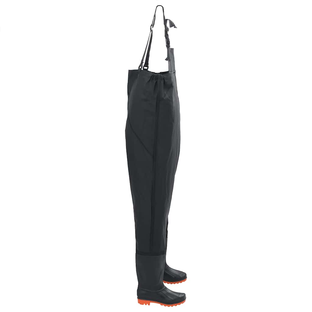 Waders with Boots Black Size 40