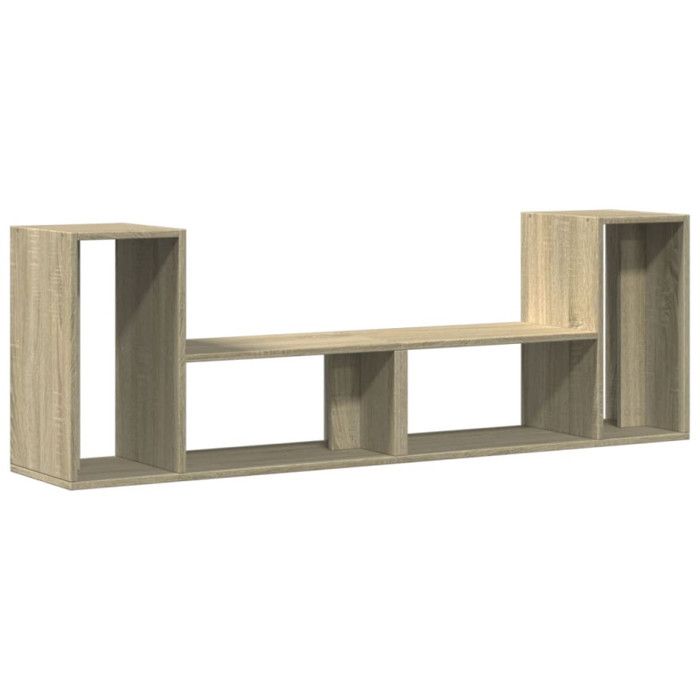 VidaXL Meubles TV 2 pcs chêne sonoma 75x30x50 cm bois d'ingénierie, support TV, meuble multimédia, centre de divertissement, 840788