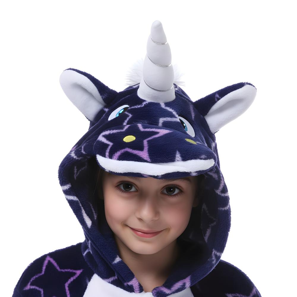 Piżama Onesie Kigurumi Kostium Gwiazdki Jednorożec  Dzieci 135 - 145Cm
