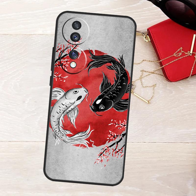 Koi Fish Yin Yang Case For Honor Magic 8 5 6 7 Lite X9a X9b X9c X9d X8b X8c Win RT 50 70 90 200 400 Pro Cover