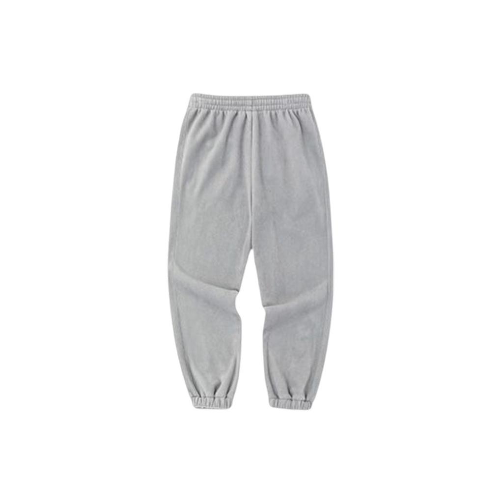 Anta Сплошные мужские брюки для бега на флисовой подкладке с буквенным принтом 952248729-2