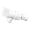 Universal White Shower Diverter Adjustable HandHeld Shower Bracket Adapter Bathroom Accessory