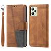 For Oppo/Realme All Series Oppo A7,Reno5,A94,C21Y,A52,A72,Narzo 50A...Hand Rope Style Splicing Design PU Leather Flip Stand Wallet Phone Case