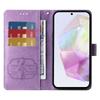 For Samsung Galaxy A36 5G Leather Case Butterfly Floral Imprint Wallet Stand Cover