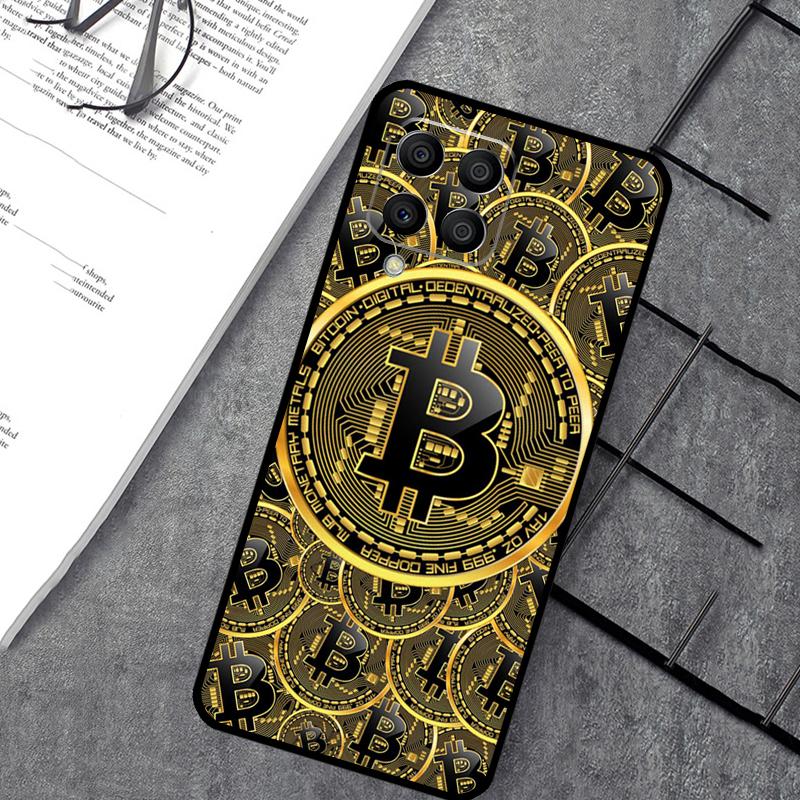 Смешной чехол с монетами Bitcoin для Samsung Galaxy M15 M11 M12 M13 M14 M06 M16 M36 M56 M31 M53 M32 M52 M35 M55 M34 M54