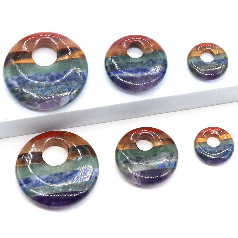 1 шт. натуральный камень 7 чакра аура целебный драгоценный камень для домашнего декора своими руками, подвесные ювелирные аксессуары поставки праздничные подарки