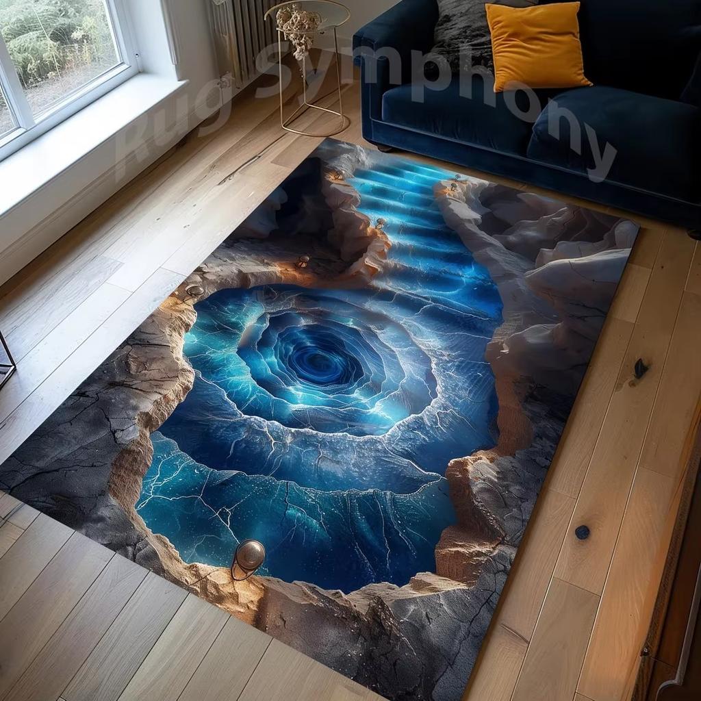 3D Ковер Море, Спиральный Ковер Море, Ковер Спиральный Вихрь, Ковер Вихревая Буря, 3D Ковер Иллюзия, Ковер Вихрь, Ковер Зона Вихря, Ковер 3D Вид