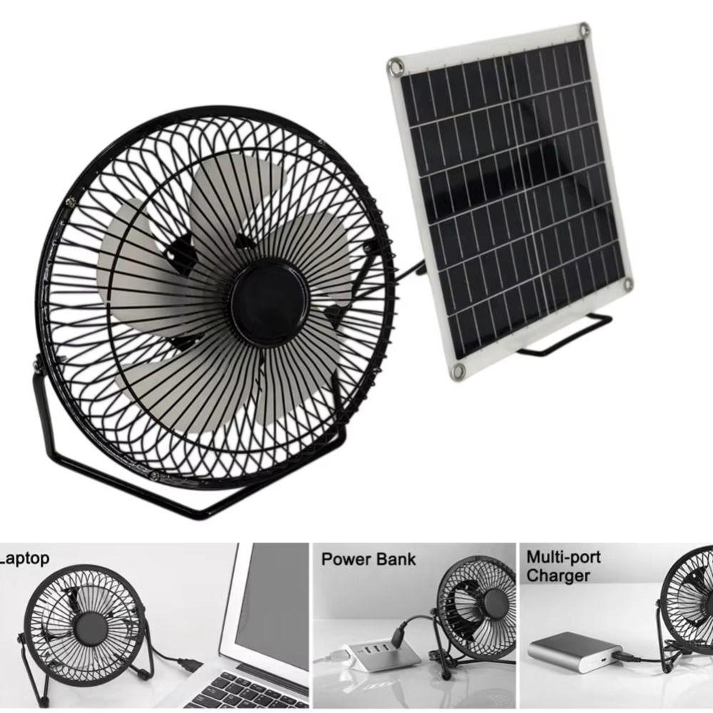 Low Noise Portable Fan Battery Operated Exhaust Fan Air Extractor Solar Fan Office