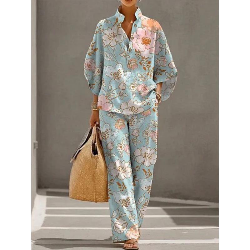 1116 New Women's Shirt Set Casual Urban Suit Women's Clothing
