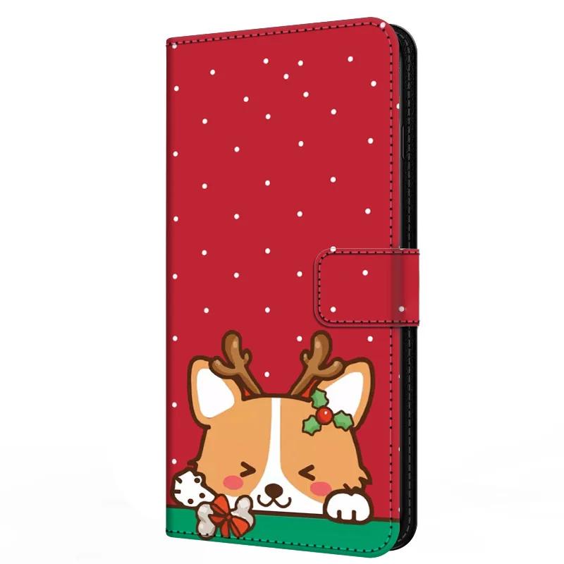 Wallet For Oneplus Ace 6 Flip Stand Book Phone Cover Magnetic Leather Case Cartoon Anime Merry Christmas Capa Oneplus Ace6 5G