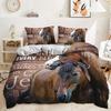 Комплект постельного белья с изображением лошади, животное, персиковый цвет, белая лошадь, цветок, двойное одеяло, наволочки, 3D пододеяльники