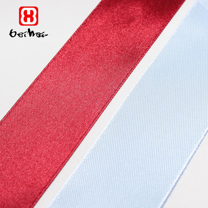 and Retail 30 mm 100% Polyester Satin Ribbon Stocked Customized Ribbons With Logo for Wrapping Ribbon