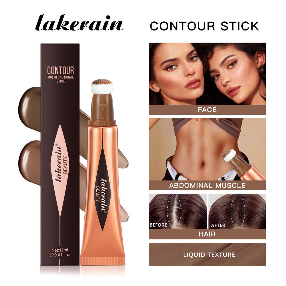 Новый Кремовый Бронзер Контур Румяна Beauty Wand Хайлайтер Румяна с Подушечкой Жидкий Бронзер для Лица Палочка-Аппликатор Макияж
