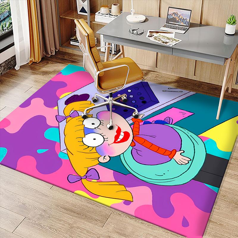 Rugrats Printed Absorbent Washable Carpet, Non-Slip Bathroom Mats, Kitchen Rugs, Yoga Mat,Living Room Entrance, Camping Picnic Rugs