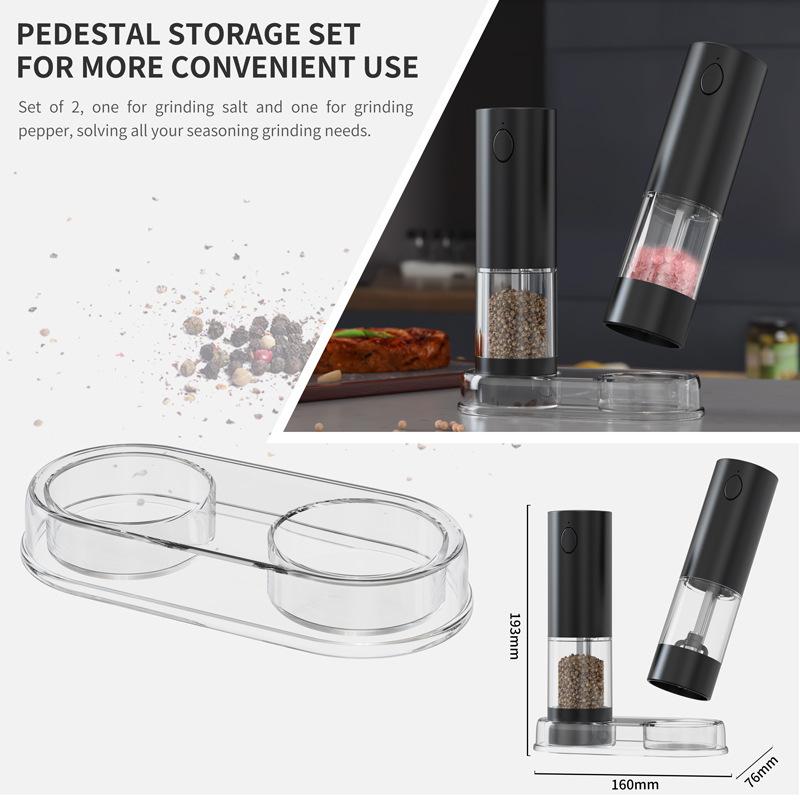 Rose Salt and Pepper Household Small Wireless Automatic Pepper Grinder