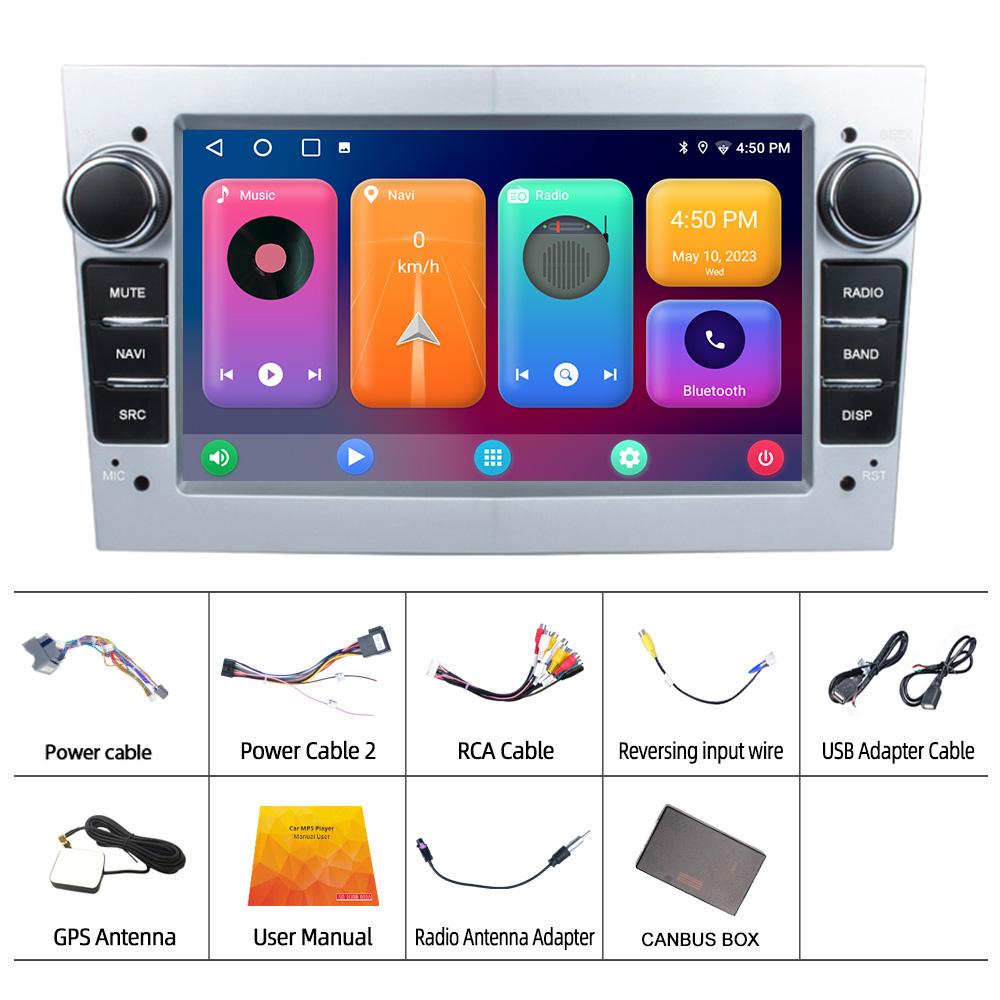 Reakosound 2 Din 7'' Car Radio Android For Opel Vauxhall Astra Antara Meriva Vivaro Combo Signum Vectra Corsa G Carplay GPS WIFI