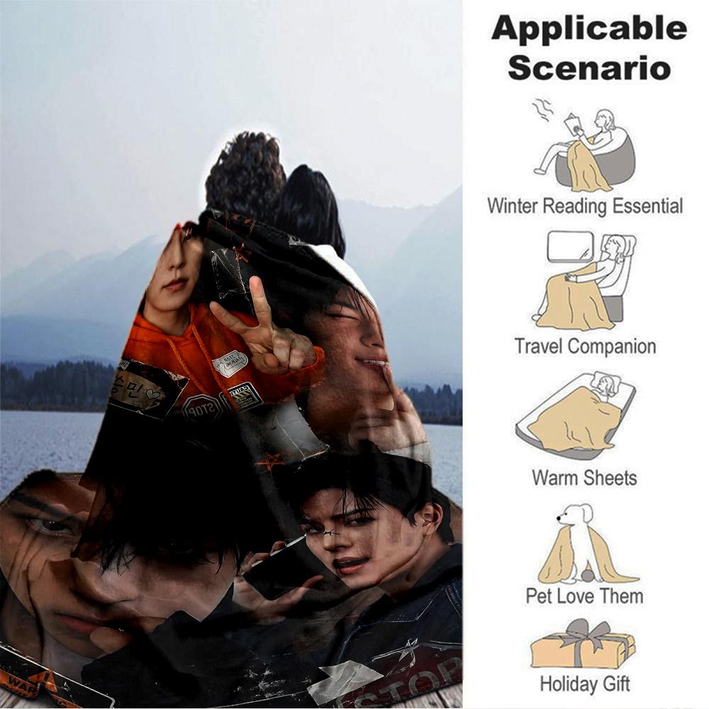 Prohibition Smoking Blanket Soft Throw Blanket For Home Bedroom Bed Sofa Travel Office Solid Christmas Blanket