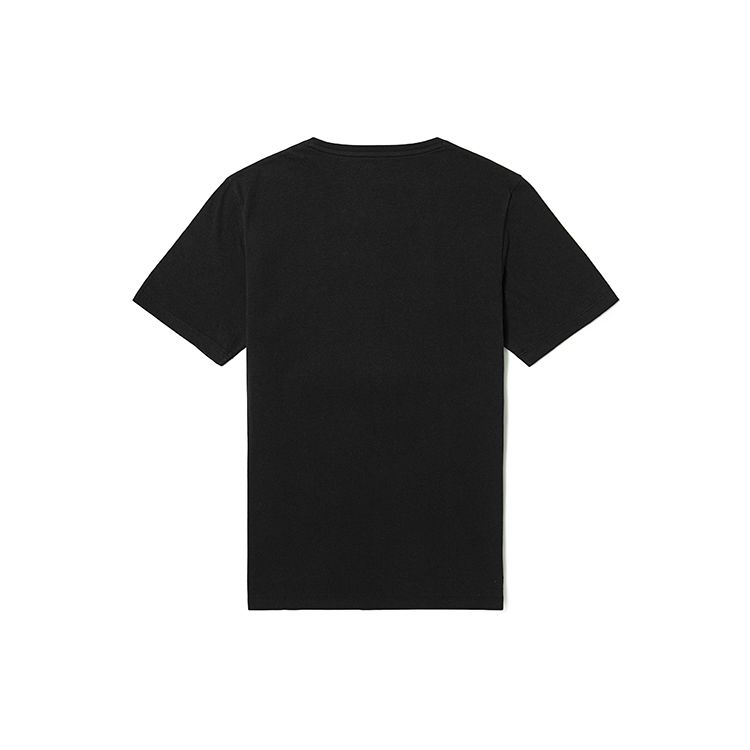 Timberland Футболка мужская повседневная спортивная с принтом и коротким рукавом из дышащего материала, черная A2593-001