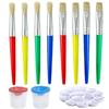 Paint Brushes Set Paint Brushes Round and Flat Paint Brushes for Acrylic Paint Washable Paint DIY Graffiti Paintbrush
