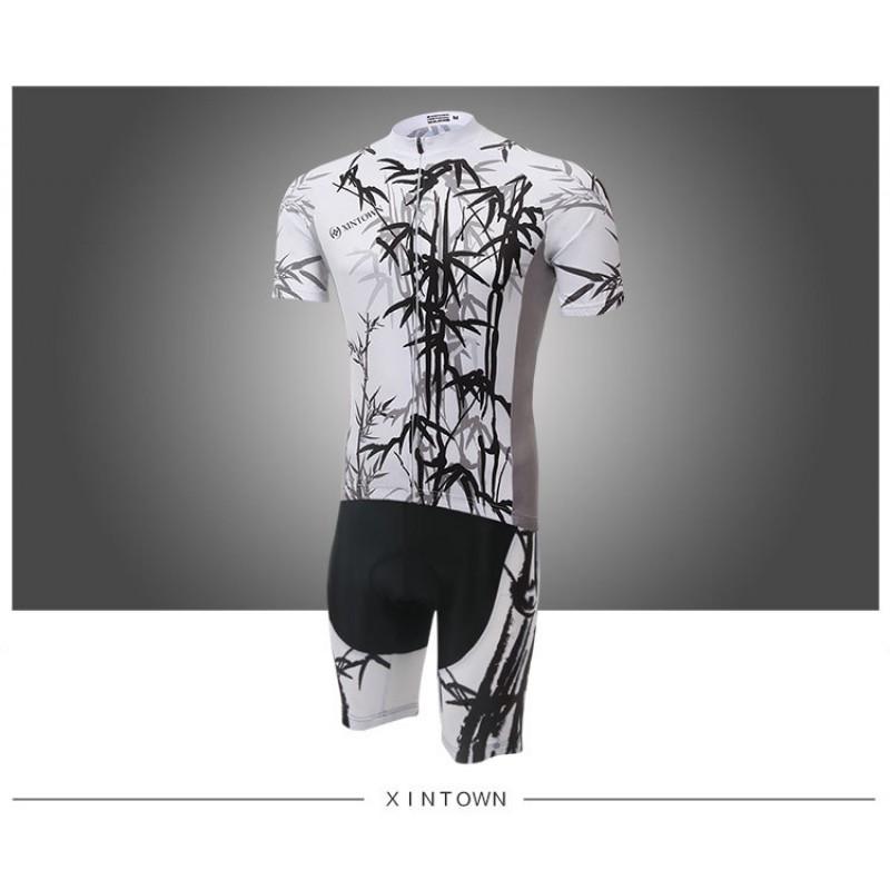 XINTOWN Cycling Jersey Short Set Men Breathable Moisture Wicking Bike Riding Outfit