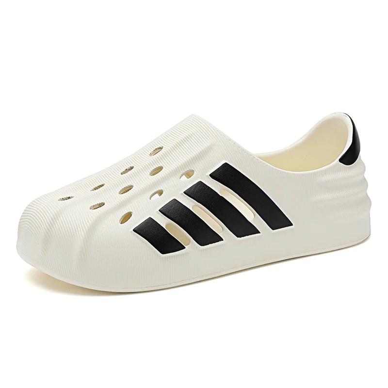 Couple Style External Wearing Hole Shoes Non Slip Tulip Slippers Outdoor Footwear Beach Casual Comfort Clogs Men's Sandals