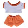 Niannyyhouse 10cm, 15cm, 20cm Plush Clothes, Sportswear, Color Blocking, T-Shirt, Pants, Dress-Up, Cotton Doll, Accessories (A8, 10cm)