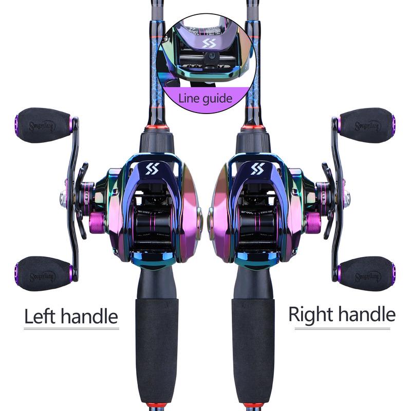 Высокоскоростная катушка для приманки 6,3:1, 190 г, сверхдальняя рыболовная катушка с максимальной мощностью сопротивления, шпуля с коротким стержнем 18 фунтов