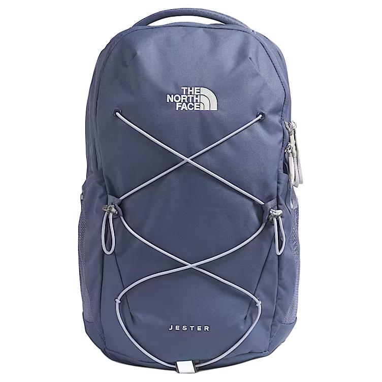 The North Face Рюкзак Jester 27 л, классический принт, для улицы, женский, серебристо-синий, NF0A3VXG-EO5