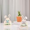 1/2/3Pcs Easter Bunny Money Holder Wooden Rabbit Table Sign Cash Holder Home Office Desktop