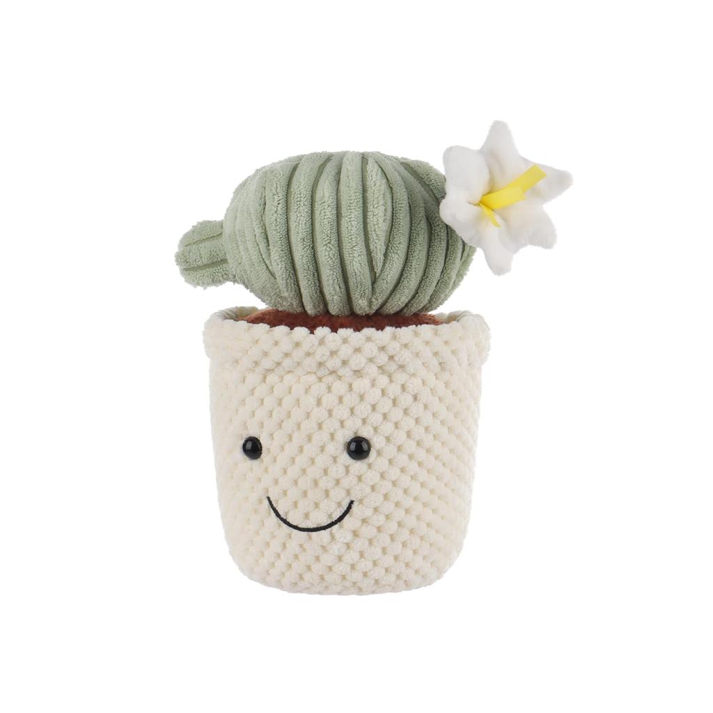 Apricot Lamb Potted Cactus Ball Stuffed Animal for Soft and Cute Plush Toy for Babies and 23cm Plush Potted Cactus Ball Children, Boys,