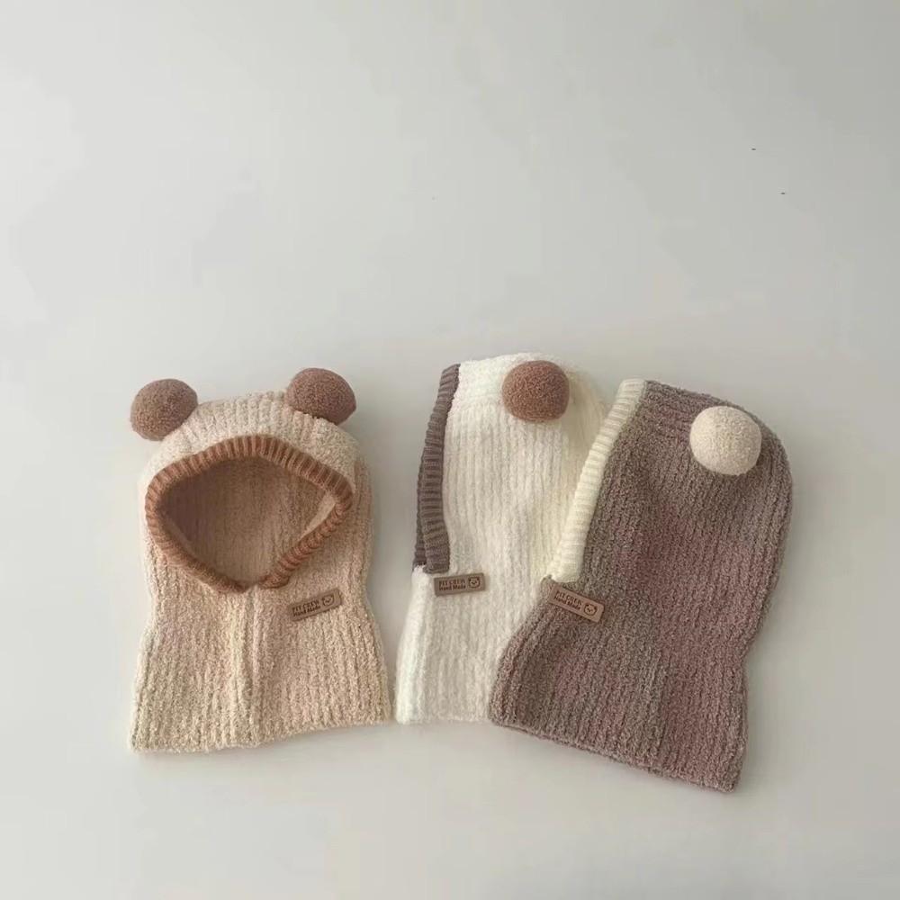 Winter Baby Hooded Hat Children Scarf Hats New Balaclava Hat 1-5Year Kids