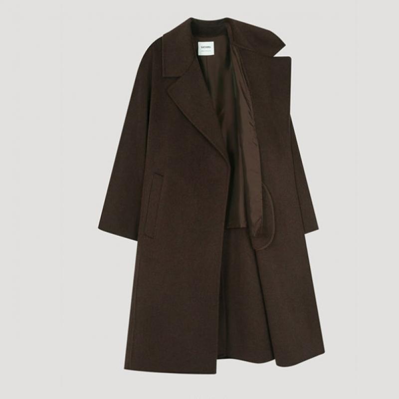  She S miSS шерстяное пальто с поясом ручной работы Swhcto42100 Dw