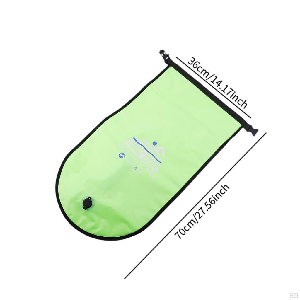 Swim Buoy Float and Drybag PVC Highly Visible for Canoes Boaters Kayaking