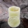 Modern Design Real Stone Marble Onyx Candle Jar Holder Polished Surface for Hotels