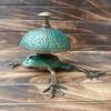 Nautical Brass Green Frog Desk Bell - Antique 15.24 Cm