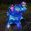 Square Shape Cartoon Animal Balloon With Wheels Luminous Balloon  Birthday Decoration
