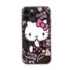 HK1 Hello Kitty Black Sofe Case for iPhone 16 15 Plus 14 13 Pro 8 SE XR XS Max P30 Nova 5T Y5P Y6 Y7 Y8P Y9 Realme C30 C33 C31 VIVO Y36 V27