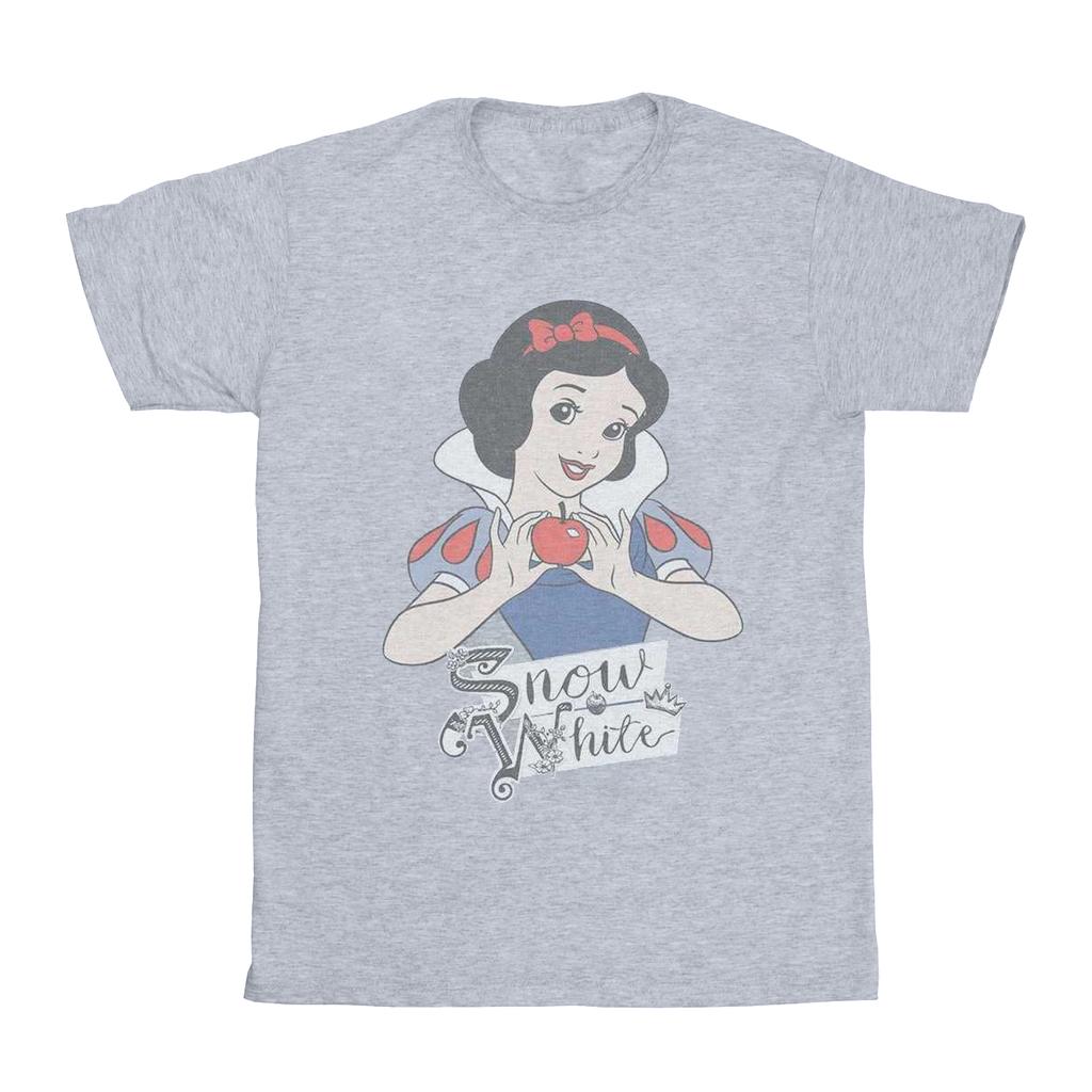 Disney Princess Женская/Девичья хлопковая футболка бойфренд Белоснежка с яблоком