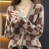 Knitted Cardigan Jacket Women's Spring Autumn and Winter New Fashion Outer with Loose Outer Sweater Top