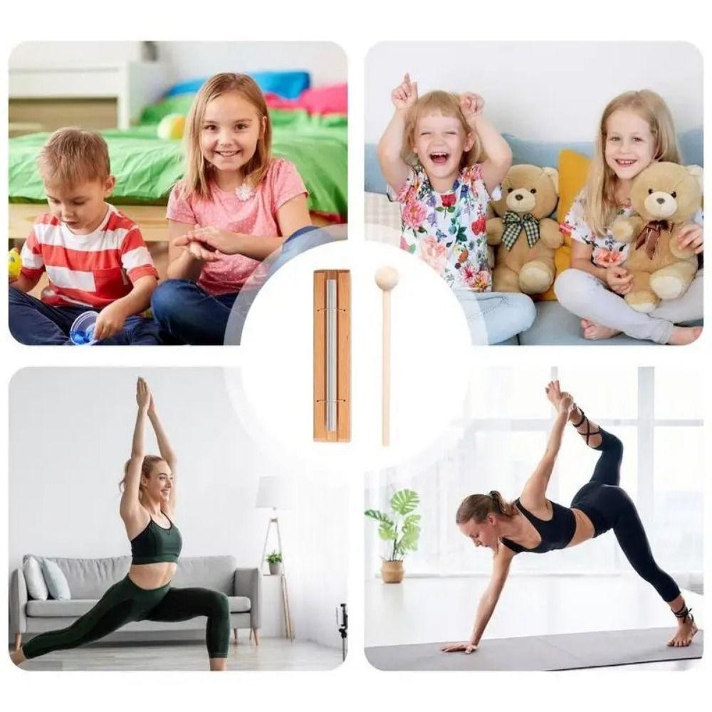 with Mallet Bell Percussion Instrument Wooden Musical Instrument Toys  Yoga