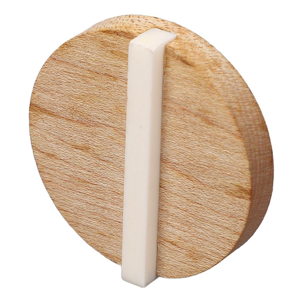 Guitar Resonator Biscuit Replacement Maple Wood Biscuit with Ox Bone Saddle for Single Cone Resonator GK999B