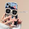 Шикарный чехол для солнцезащитных очков для девочек с держателем Tok Wave для телефона Vivo V25E V21E V23 V27 Pro Y27 Y17S Y35 Y22 Y21S Y16 Y72 Y53S Y33S Y78