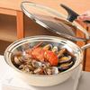 Round Kitchen Steam Tray Stackable Pot Steam Insert Multifunctional Food Steaming Rack  Home
