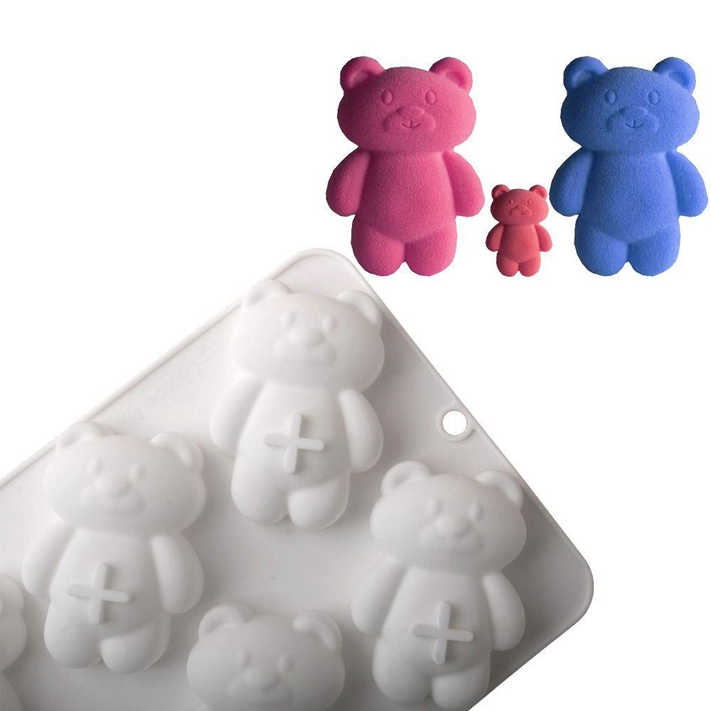 Little Bear Shape Chocolate Mold Food-Grade Silicone Pudding Mould Valentine's Day