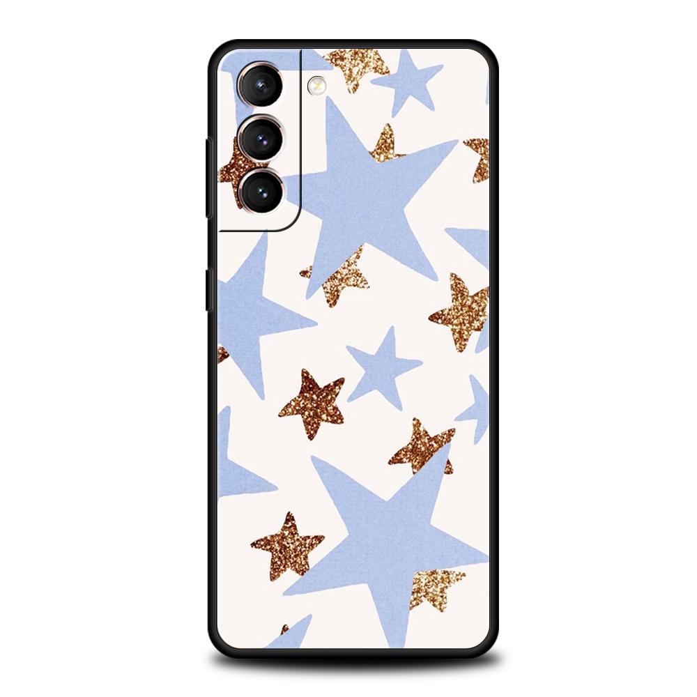 Красочный чехол со звездами для Samsung Galaxy S25 Edge S24 S23 S22 Ultra S20 S21 FE 5G S10 S9 Plus S10E Мягкий чехол